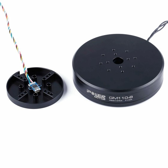 Offre Spéciale IFlight IPower GM110-8 moteur à cardan à arbre creux AS5048A encodeur 3 axes pour Drones moteur de caméra de stabilisation sans balais